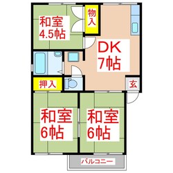 コーポタカオの物件間取画像